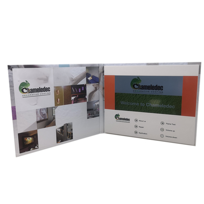 Grote Batterijlcd Videobrochures, Lege OEM van 10,1 Duimlcd Videogroetkaarten