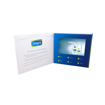 7inch licht van de de Brochurekaart van USB LCD het Videodie voor Reclame in werking wordt gesteld