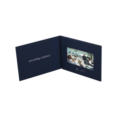 ODM LCD Videobrochurekaart promotie voor marketing 148×210mm grootte