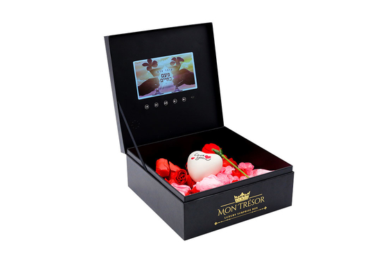 LCD het vakje van de het scherm begroet de magnetische gift luxe videogiftpakket voor huwelijksuitnodiging