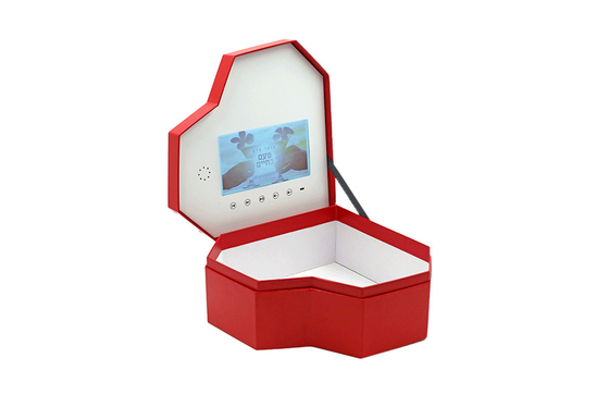 Van de het Scherm het Videogift van USB LCD van de hartvorm Geheugen van het de Doos3gp MKV Videoformaat 512MB