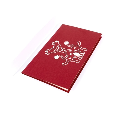 3D OEM duikt Valentine Cards, 3D FCC van de de Compensatiedruk van de Groetkaart Certificaten op