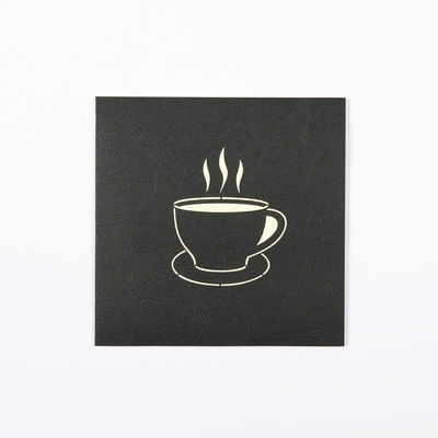 3D koffie de Kop duikt Groetkaart met Witte Envelop 148×210mm Grootte opODM